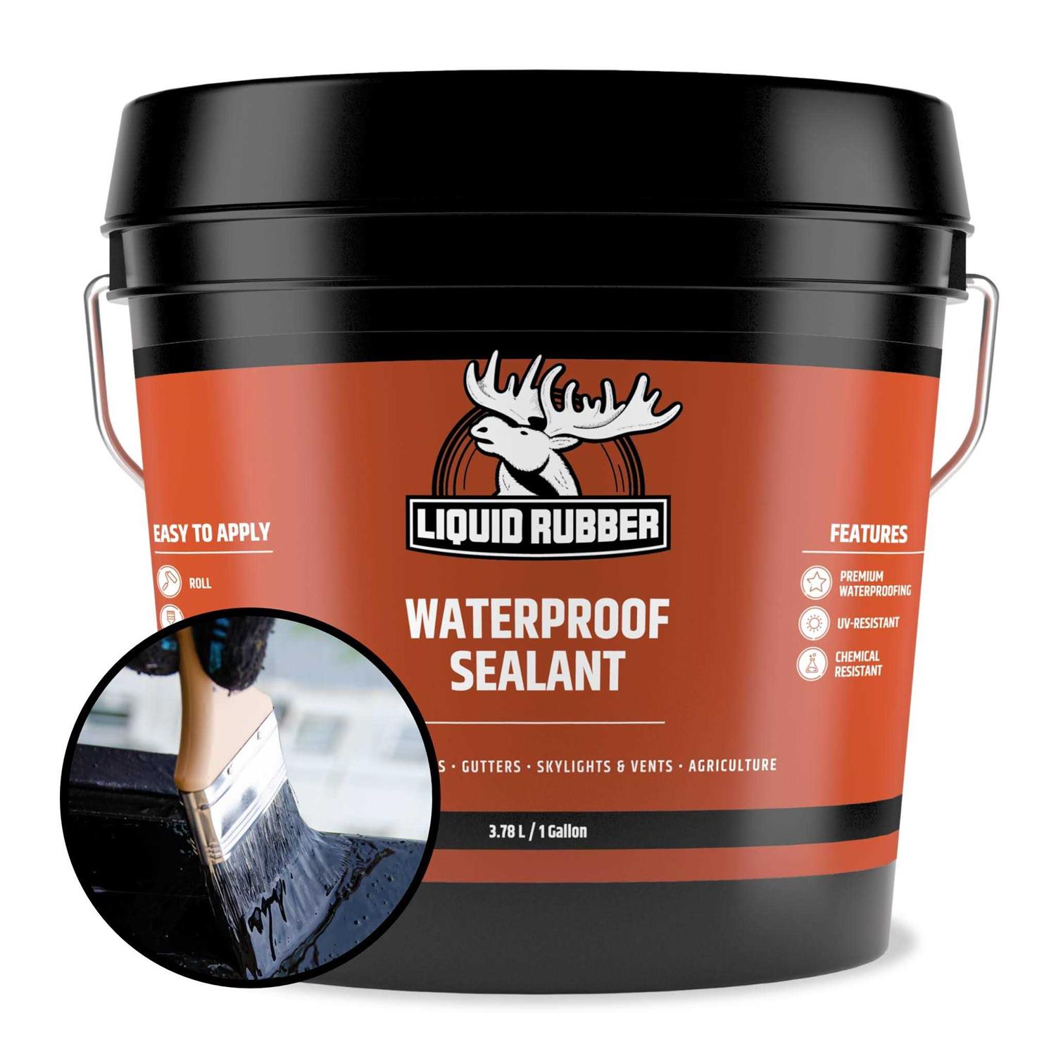 Liquid Rubber Waterproof Sealant Indoor & Outdoor Coating Easy to Apply - Image 3
