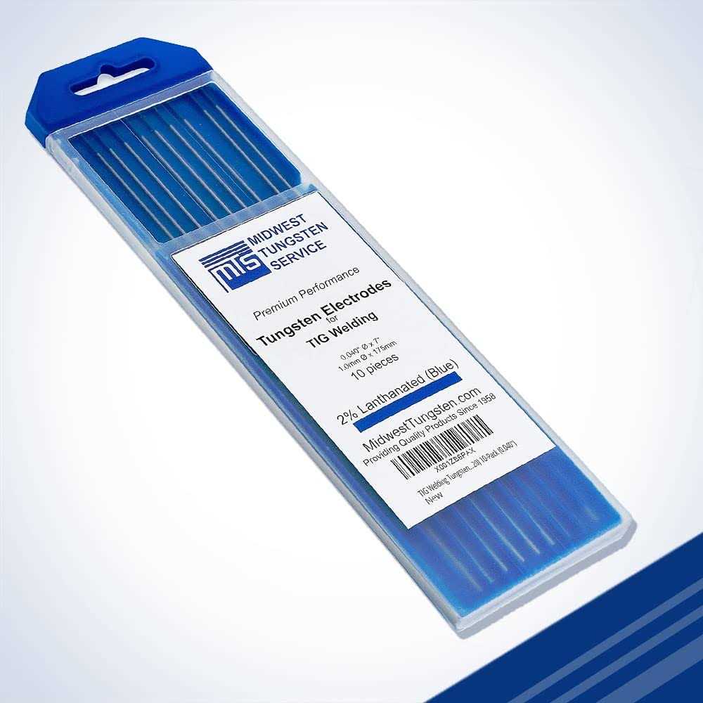 Midwest Tungsten Service TIG Welding Tungsten Electrodes 2% Lanthanated 7” 10-Pack - Image 3