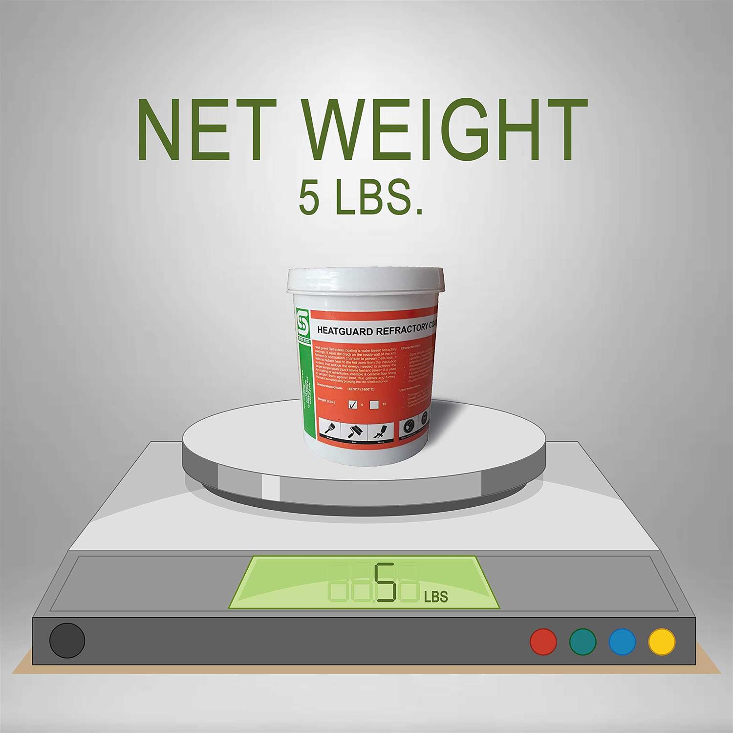 SIMOND STORE 5 lbs. Refractory Coating Heat Guard for Ceramic Fiber Insulation in Blacksmithing Forge - Image 3