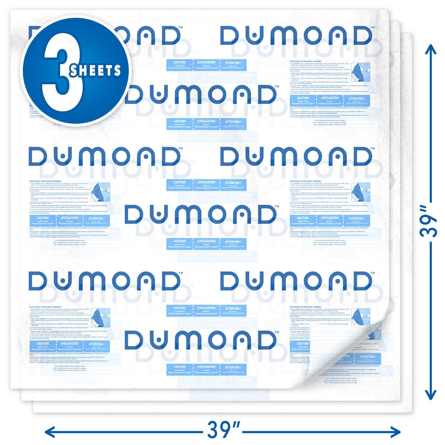 Dumond Chemicals 1023 Peel Away Laminated Paper - Image 4