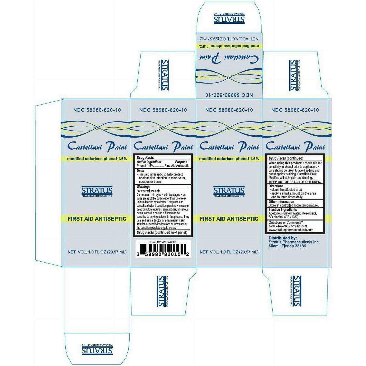 Castellani Paint 1.5% Phenol Colorless Antiseptic - Image 5