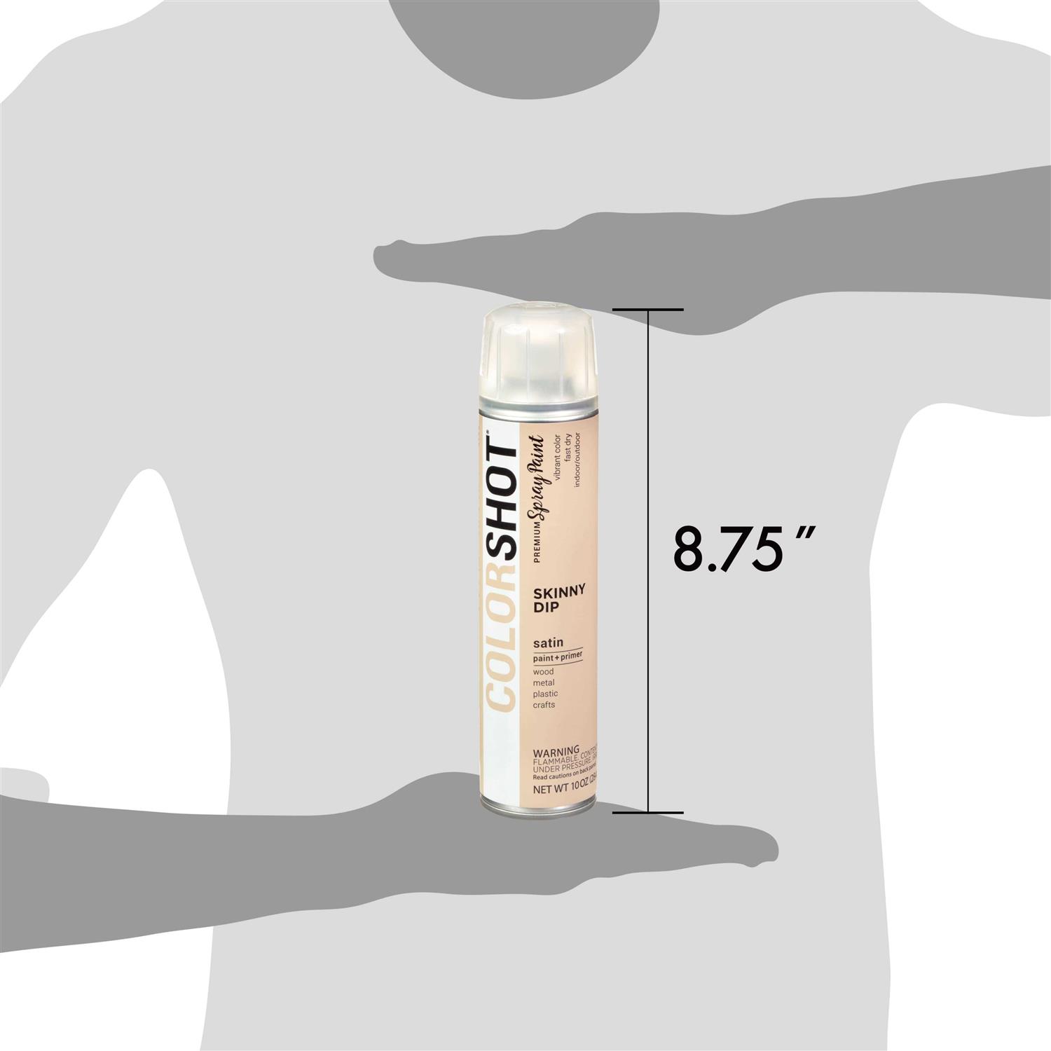 Colorshot Aerosol Spray Paint Skinny Dip Tan Satin - Image 4
