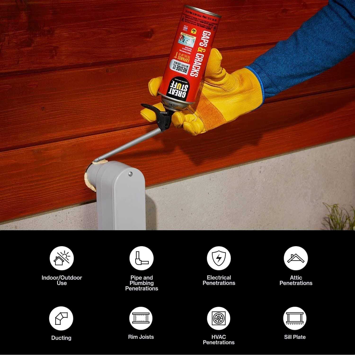 Great Stuff Insulation/Expanding Foam Gaps & Cracks Smart Straw - Image 4