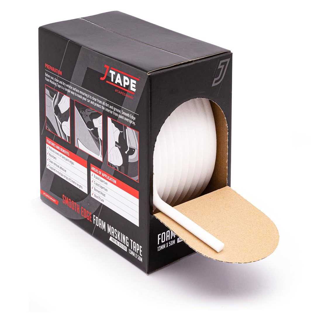 Jtape 1013.1350 Smooth Edge Foam Masking Tape 13mm X 50m - Image 3
