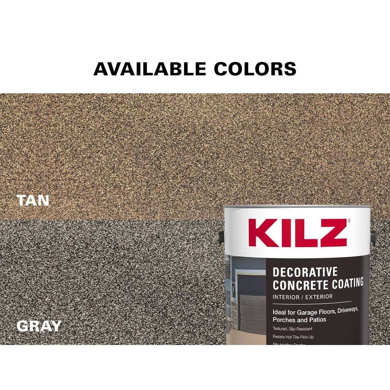Kilz Decorative Concrete Coating Interior/Exterior - Image 4