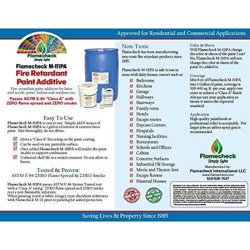 Flamecheck M-111PA Fire Retardant Paint Additive - Image 4