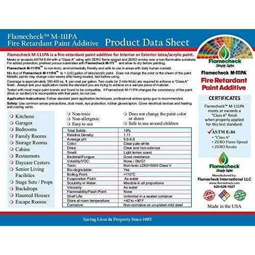Flamecheck M-111PA Fire Retardant Paint Additive - Image 5