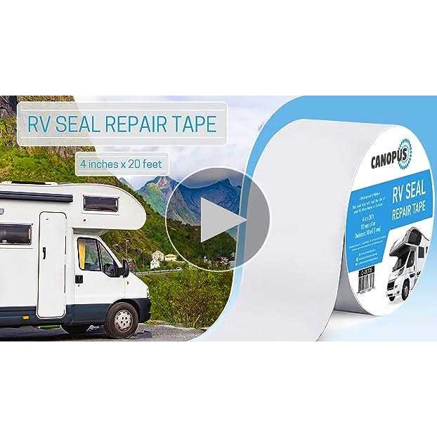 Canopus RV Sealant Tape White 4 Inch x Roof Patch Repair Tape - Image 5