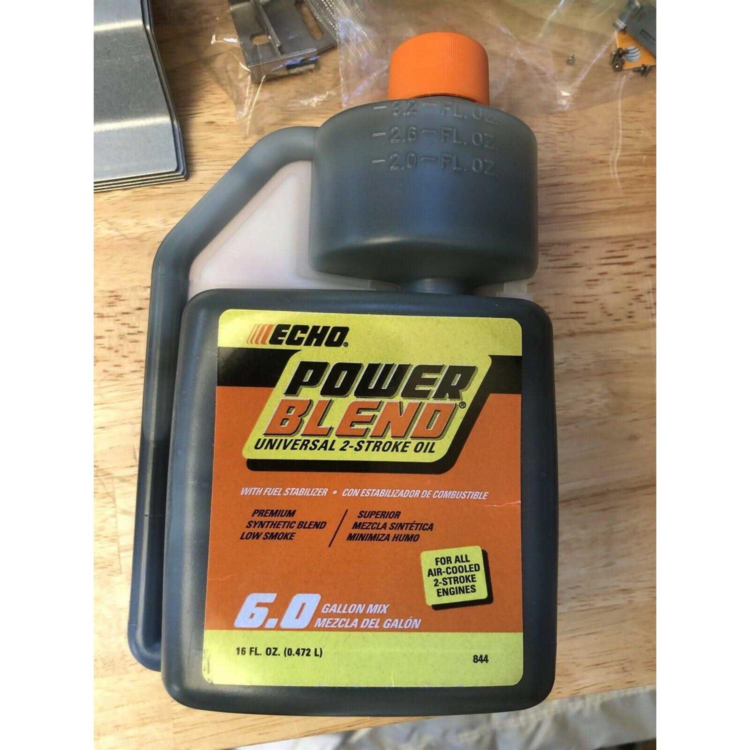 Echo PowerBlend Gold 16 oz. 2-Stroke 2-Cycle Engine Oil for 50:1 Mixing with 6 Gallon Yield and Easy Measuring Squeeze Bottle - Image 3