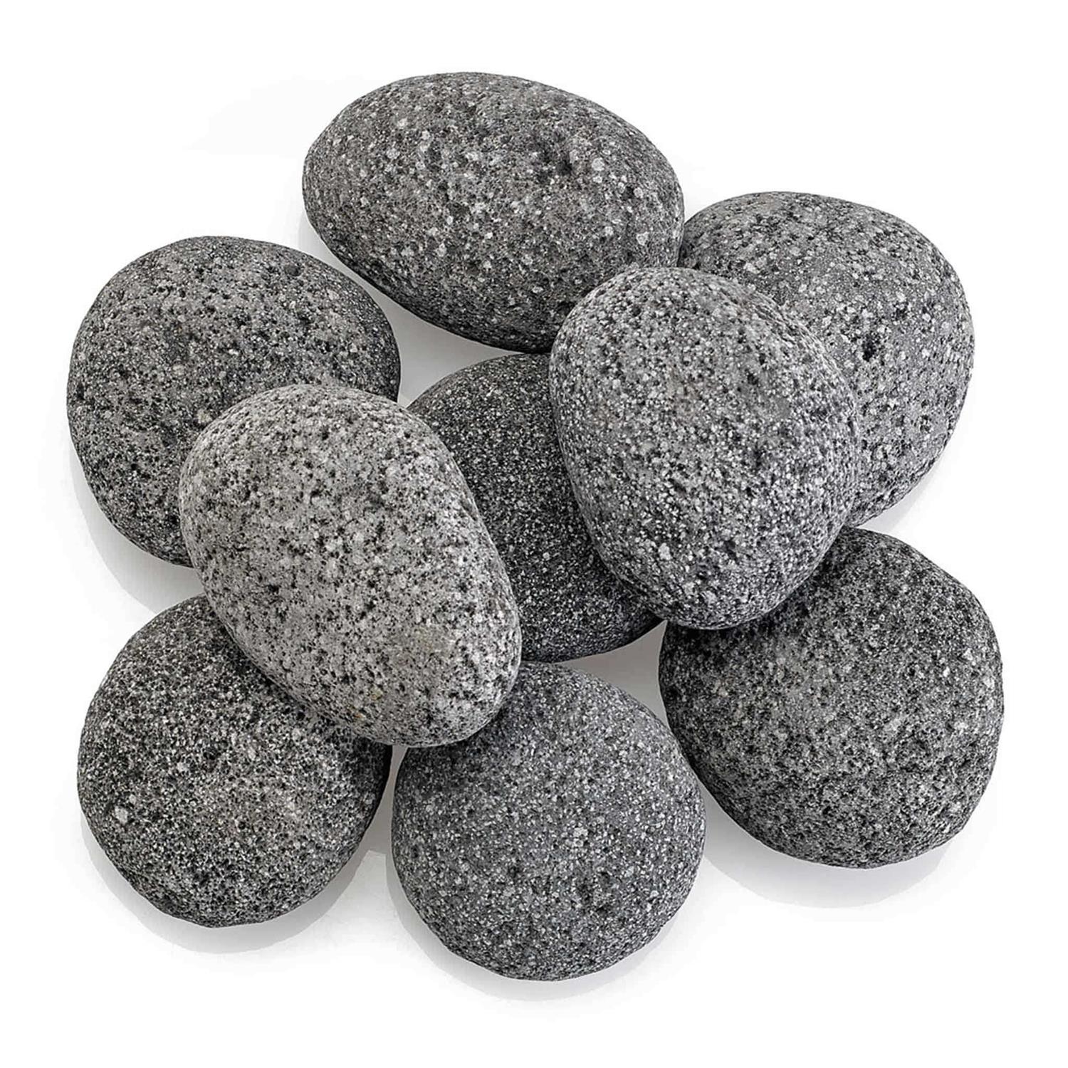American Fire Glass American Gray Black Lava Stone - Image 5