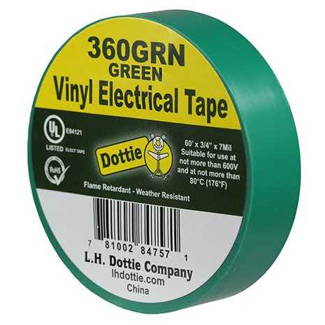 Morris Vinyl Plastic Electrical Tape 7Mil X 3/4 X 60' PVC - Image 3