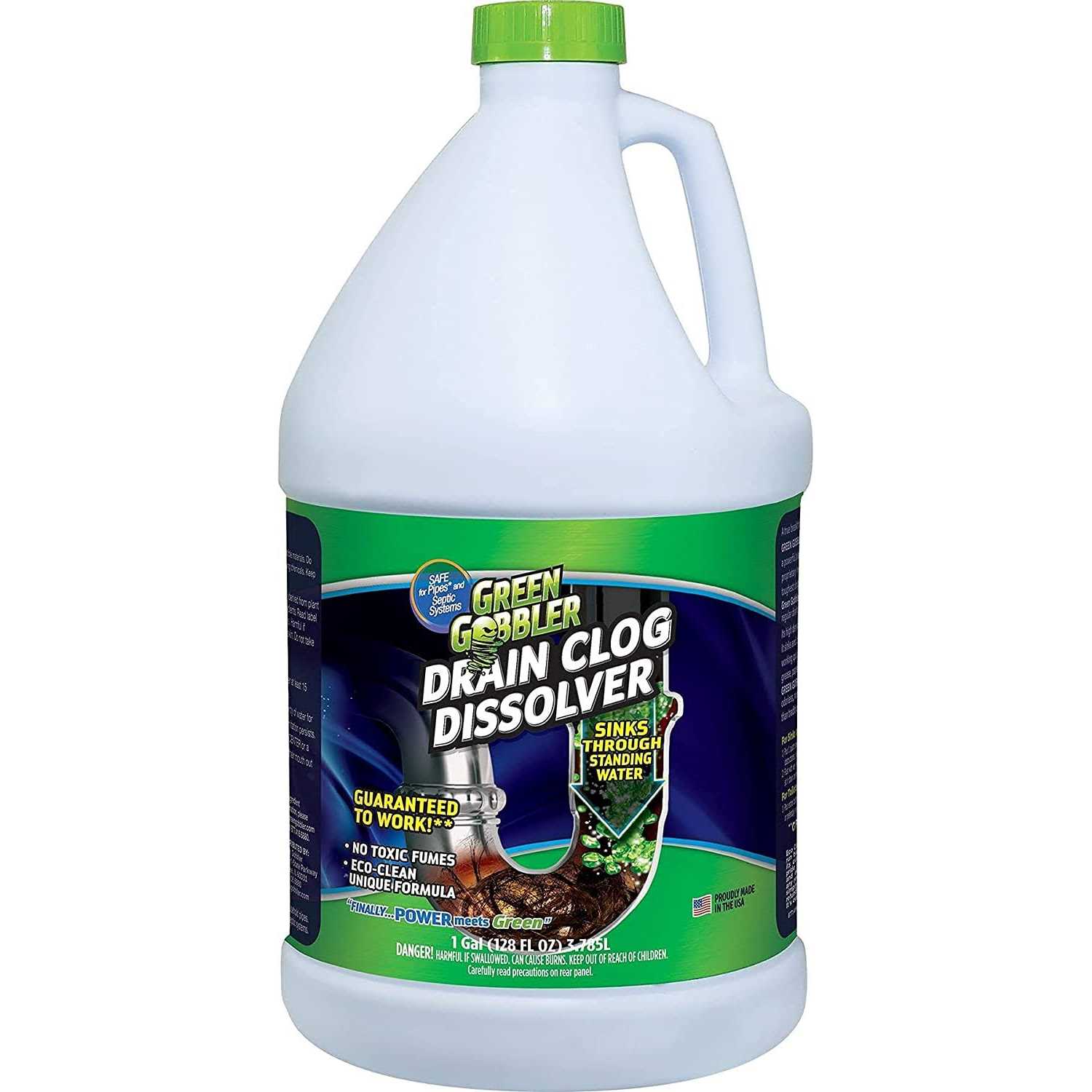 Green Gobbler Drain Clog Remover Toilet Clog Remover Dissolve Hair & Organic Materials From Clogged Toilets Sinks And Drains - Image 4