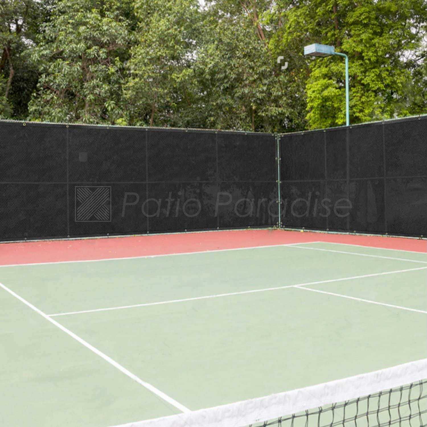 Patio 4 x 25 Fence Privacy Screen Commercial Mesh Shade Fabric with Brass Outdoor Windscreen - Image 4