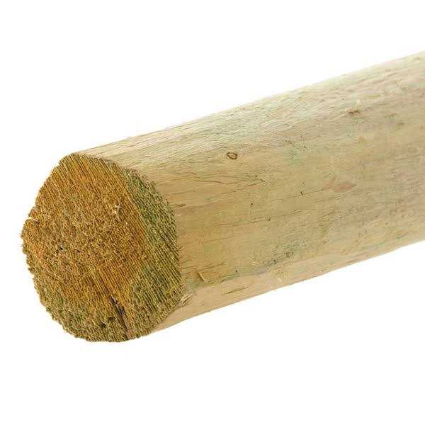Severe Weather 3-3/4-in x 6-1/2-ft Pressure Treated Pine Flat-top Universal Wood Fence Post RP378T40N - Image 3