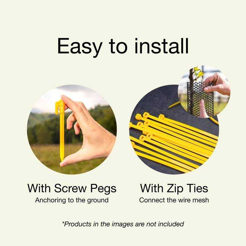 MAPORCH Plastic Wire Mesh Fence 157in x 10FT Roll - Image 4