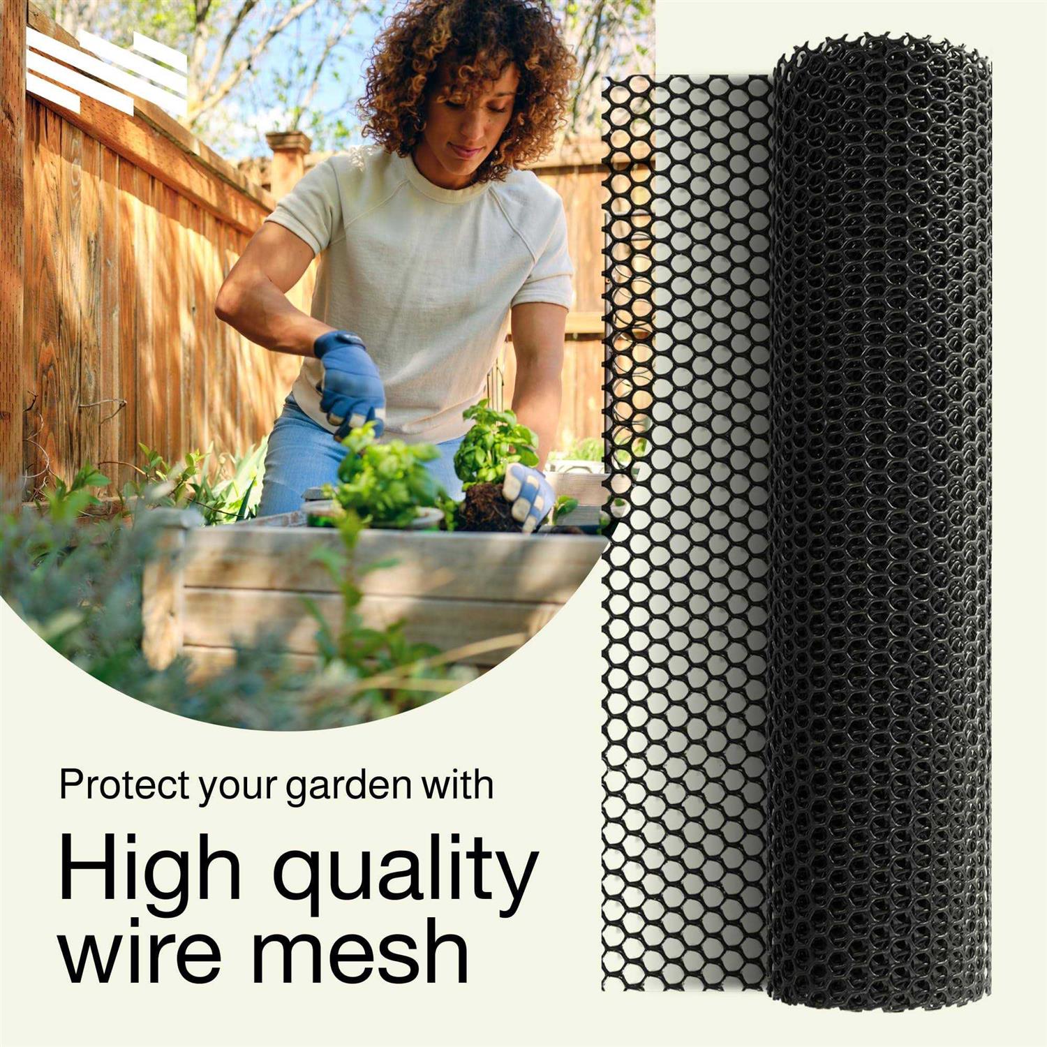 MAPORCH Plastic Wire Mesh Fence 157in x 10FT Roll - Image 5