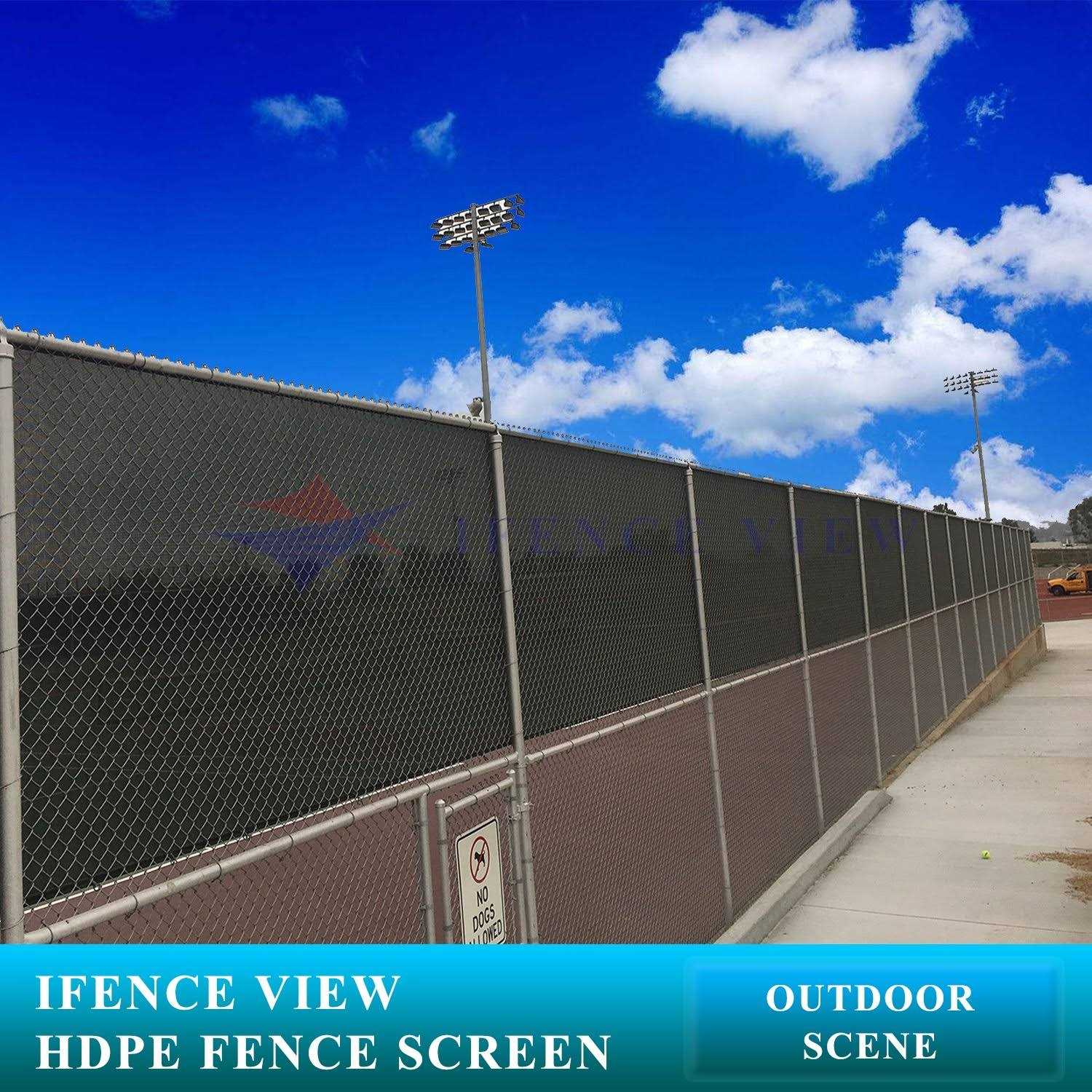 Ifence View Ifenceview 4'x5' to 4'x50' Shade Cloth Fabric Fence Privacy Screen Mesh Net for Construction Site - Image 5