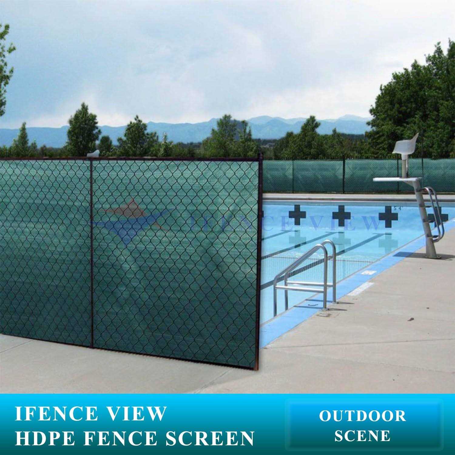 Ifence View Ifenceview 4'x5' to 4'x50' Shade Cloth Fabric Fence Privacy Screen Mesh Net for Construction Site - Image 3