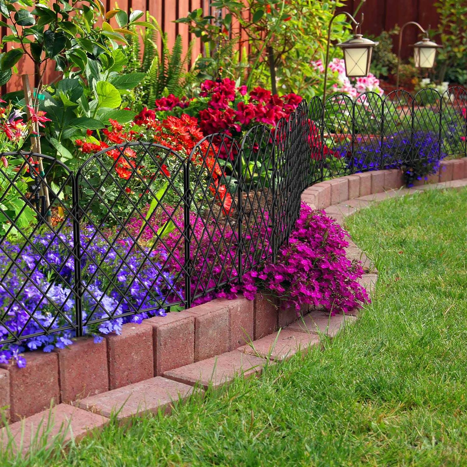 OUSHENG 10 Pack Decorative Garden Fence - Image 3