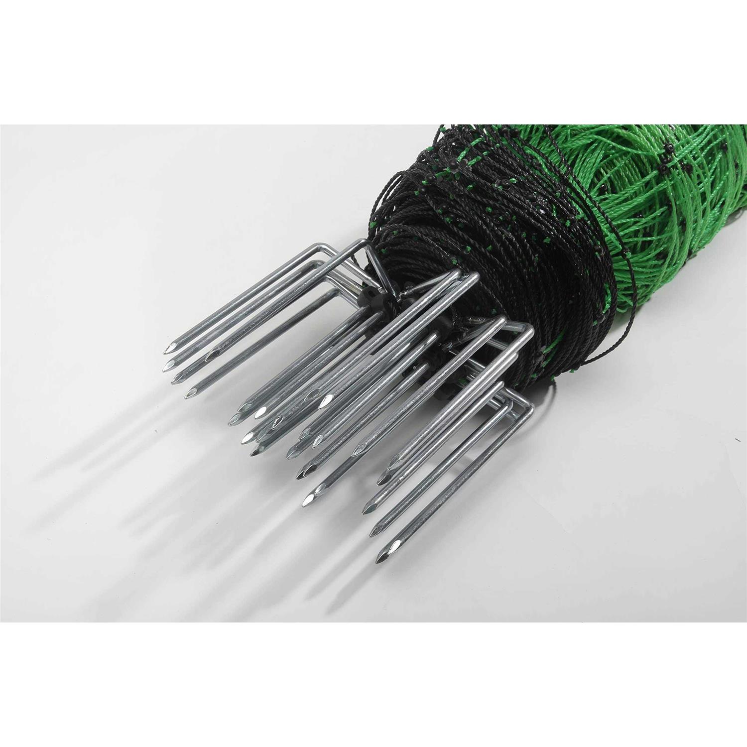 Electric Fence Netting/Temporary Fence Sheep Netting with 14 Posts 2 Spikes 3.6' H x 164' L for Sheep - Image 3