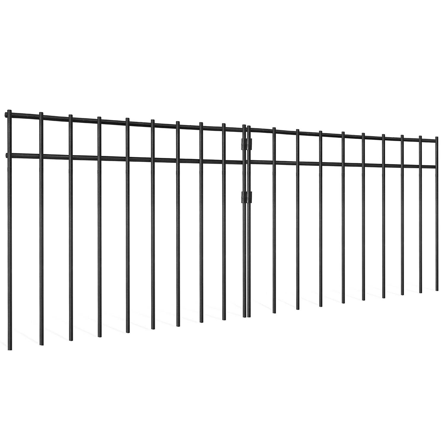 Animal Barrier Fence 17x12 No Dig Animal Fencing with 4 Gauge Black Powder Coated Steel - Image 4