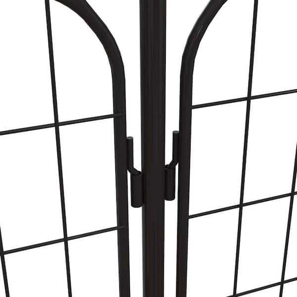 New Rockdale 41.9 in. Black Steel Fence Gate - Image 3