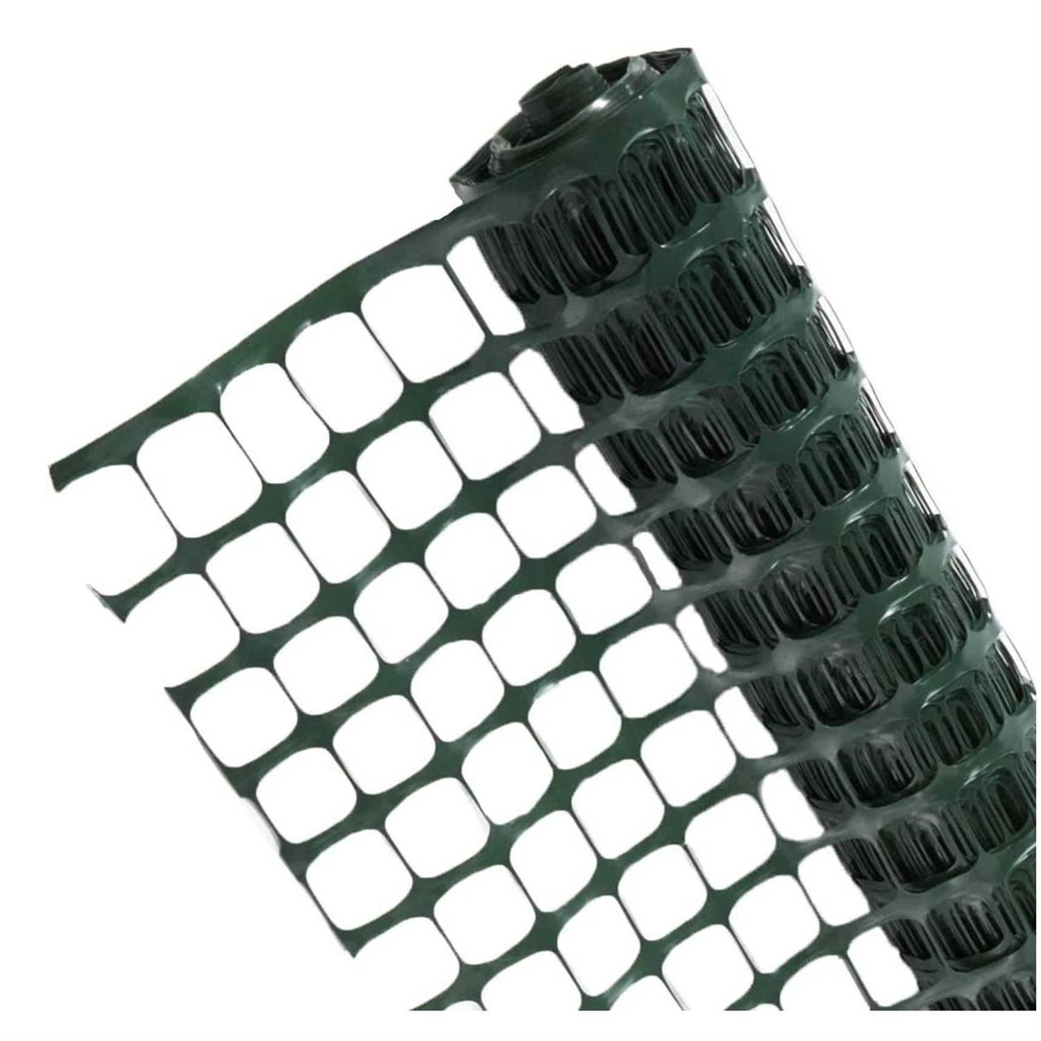 OldMacDonald Plastic Mesh Fence Safety Fence 4' x Resuable Temporary Netting for Garden Fencing - Image 4