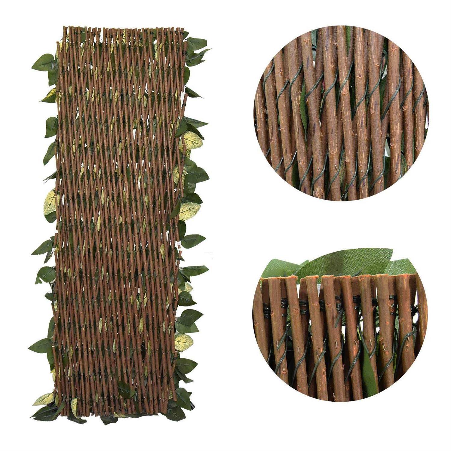 GLANT Expandable Fence Privacy Screen for Balcony Patio Outdoor,Decorative Faux Ivy Fencing Panel,Artificial Hedges - Image 3