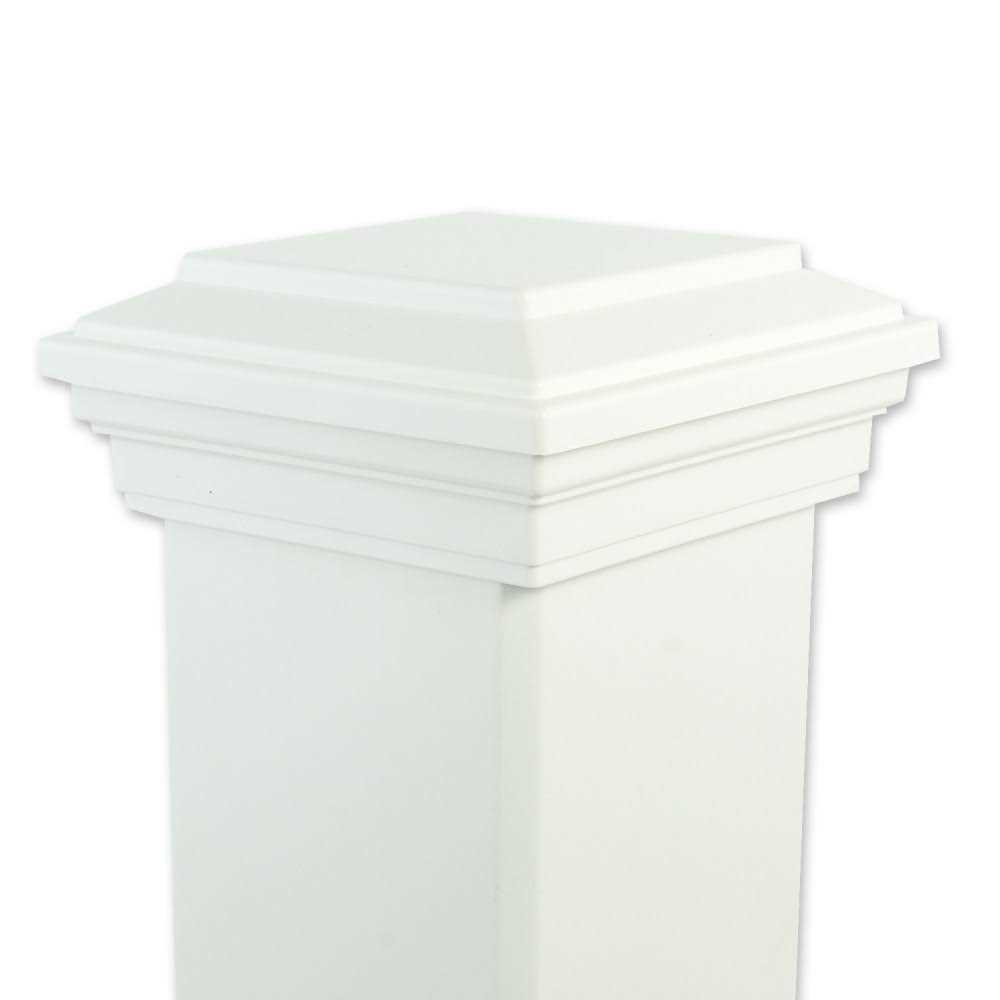 Trex 4-in x 4-in Enhance Classic White Composite Deck Post Cap - Image 4