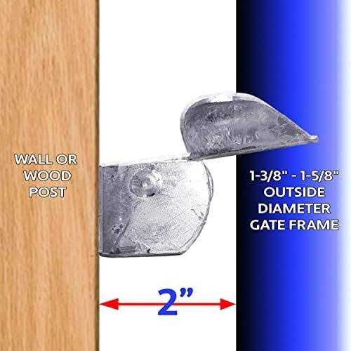 jake sales Wall Mount Gate Butterfly Fork Latch 1-3/8-1-5/8 Fork - Image 5