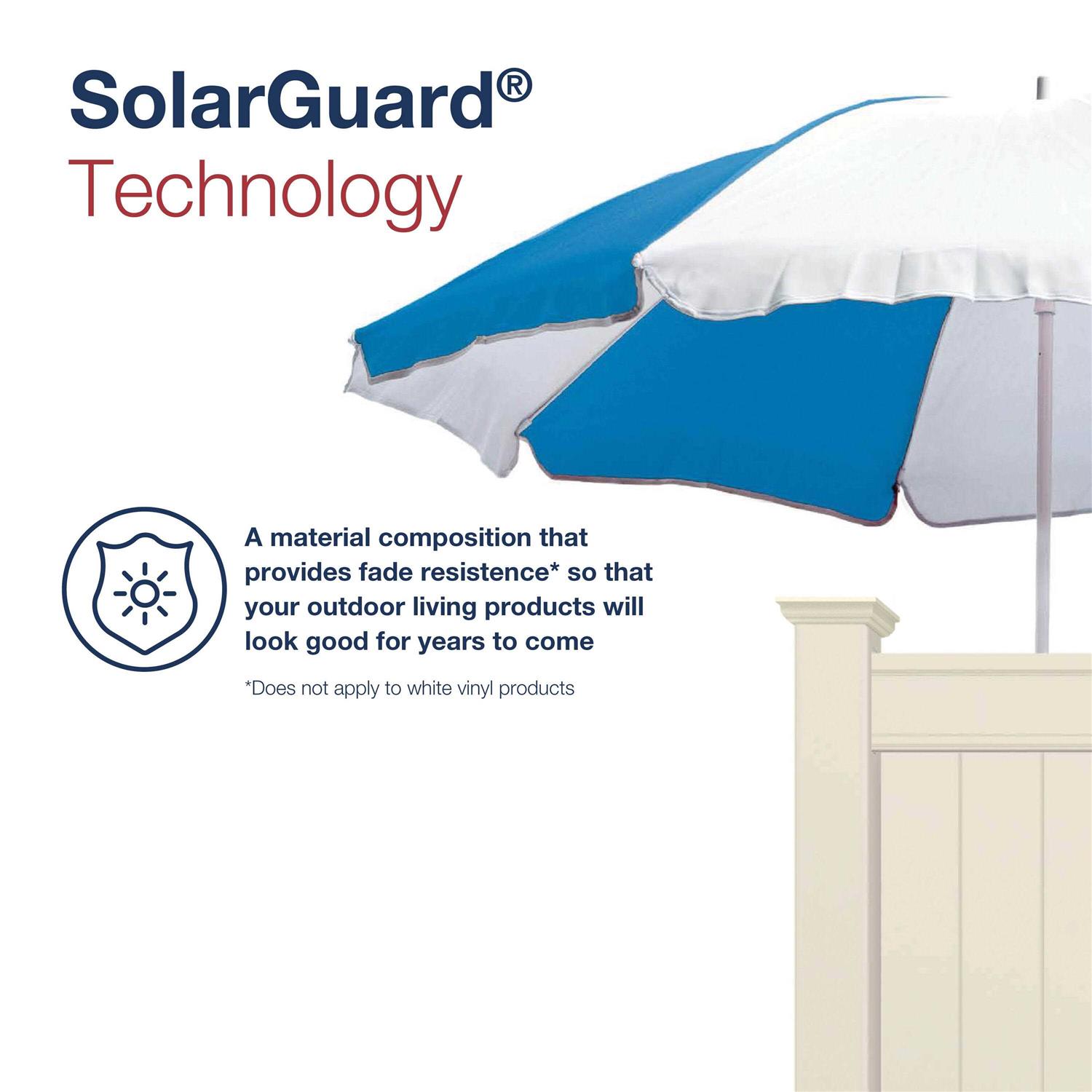 Barrette Outdoor Living Horizontal Fence Boardwalk 5 in. x 5 in. x 108 Vinyl Line Post - Image 4