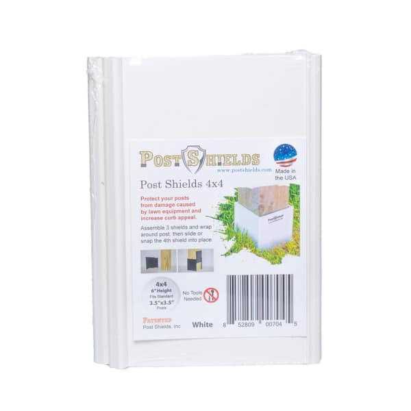 Post Shields Fence Post Protection 4 in. L x 4 in. W x H Black Plastic - Image 3