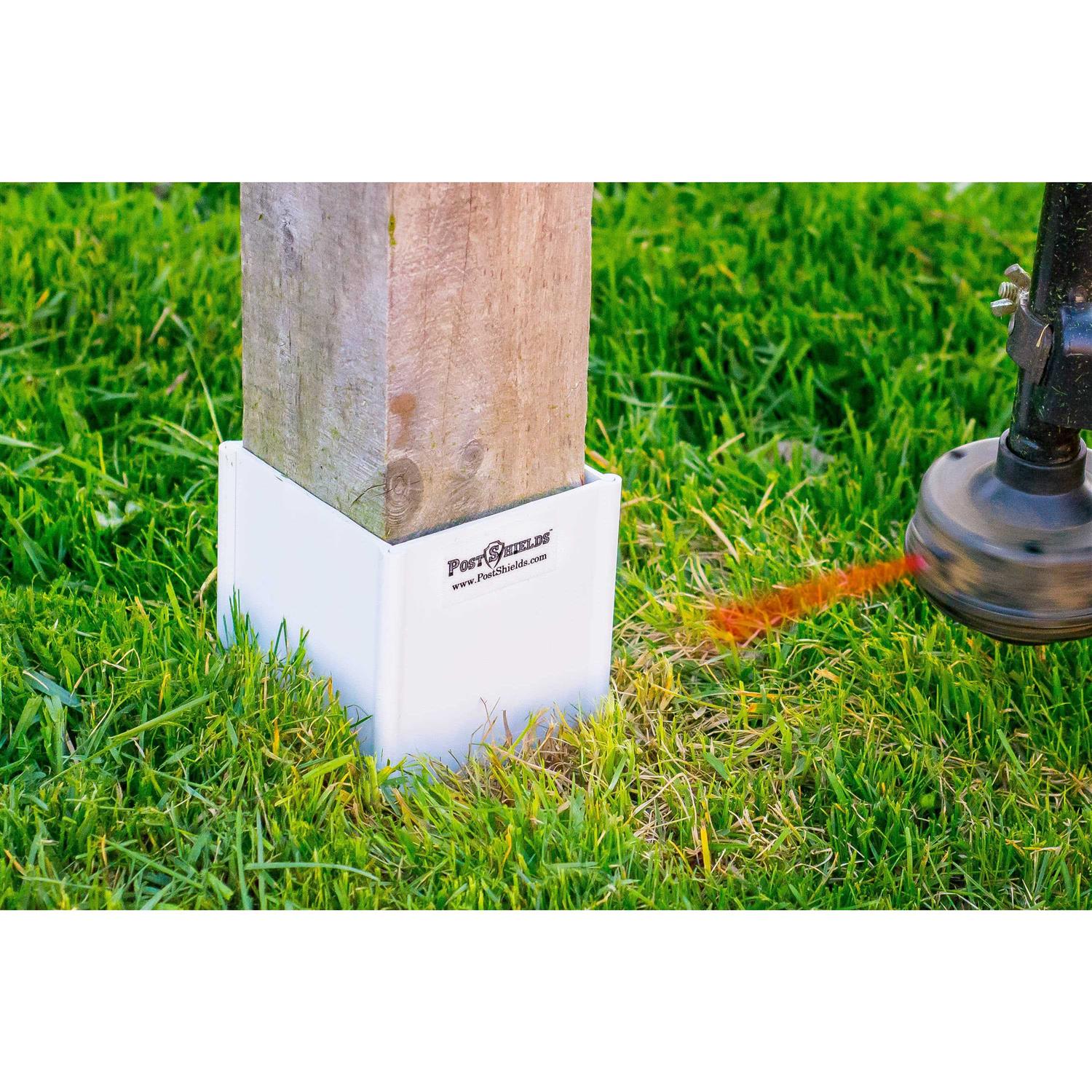 Post Shields Fence Post Protection 4 in. L x 4 in. W x H Black Plastic - Image 3