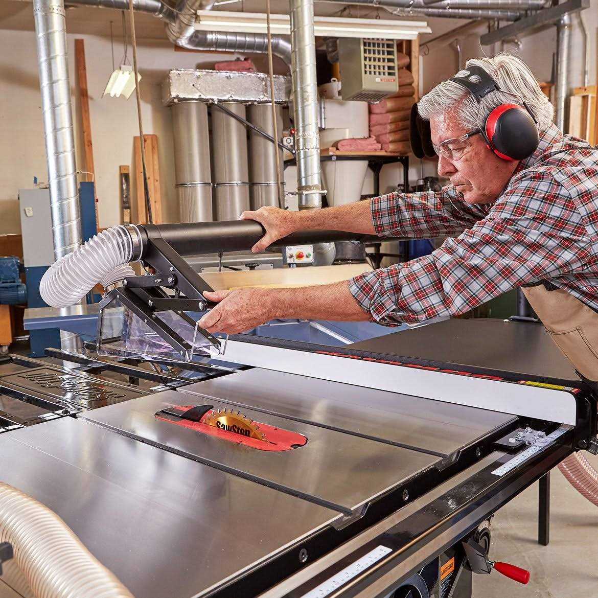 SawStop TSG-FDC Floating Overarm Dust Collection Guard - Image 4