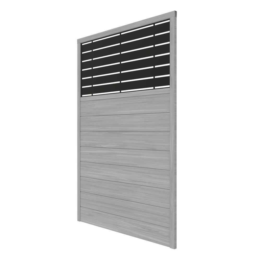 Barrette Outdoor Living 4 ft. x 6 ft. Vinyl Fence with Boardwalk Decorative Screen Panel Kit - Image 3