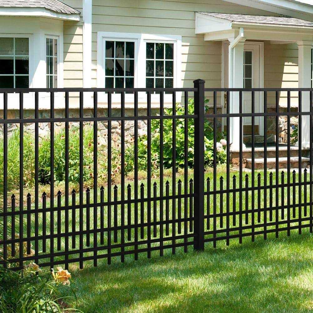 Mainstreet Aluminum Fence 3/4 in. x 1.5 ft. x 6 ft. Black Aluminum Fence Puppy Guard Add-On Panel - Image 5