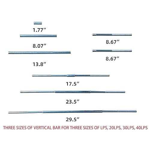 Rvpnr Rv Dual Propane Tank Mounting Rack 40lb,30lb and 20ld Tanks for Camper and Travel Trailers with Different Connecting Pipes - Image 4