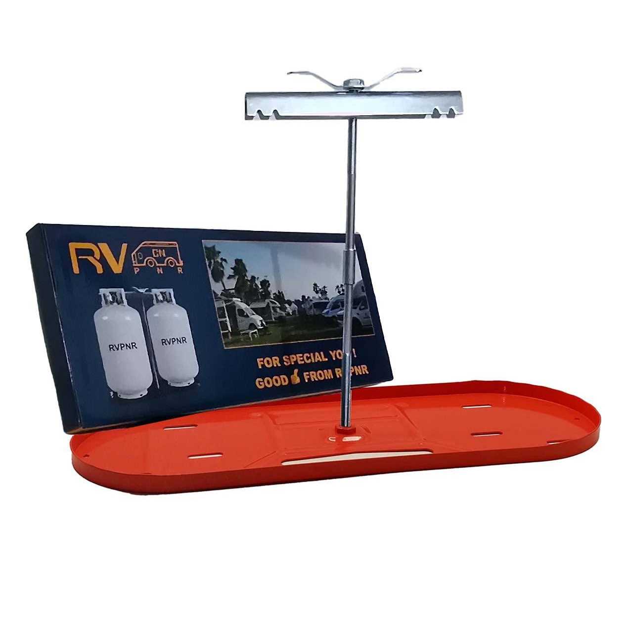 Rvpnr Rv Dual Propane Tank Mounting Rack 40lb,30lb and 20ld Tanks for Camper and Travel Trailers with Different Connecting Pipes - Image 3