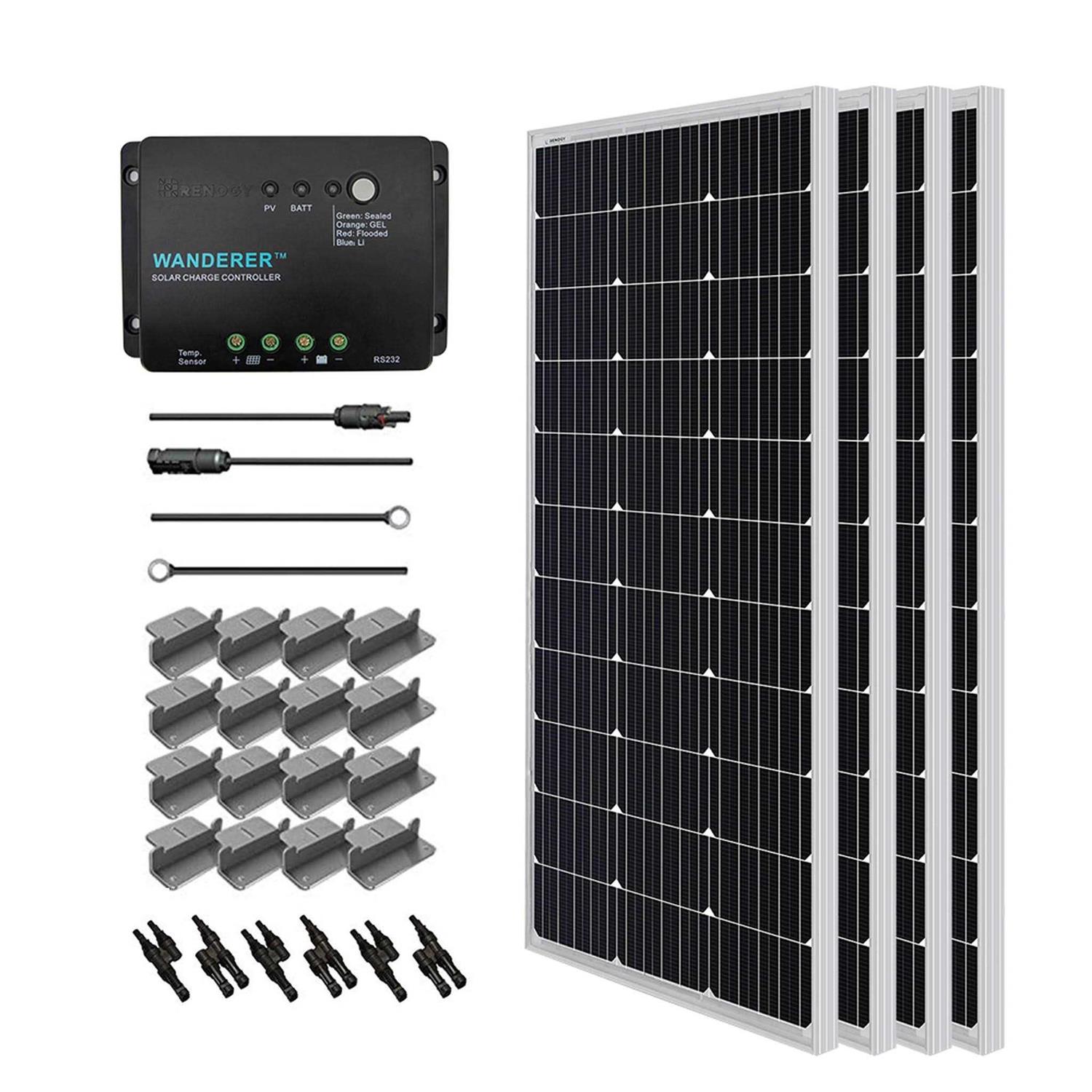 Renogy 400 Watt 12 Volt Monocrystalline Solar Starter Kit