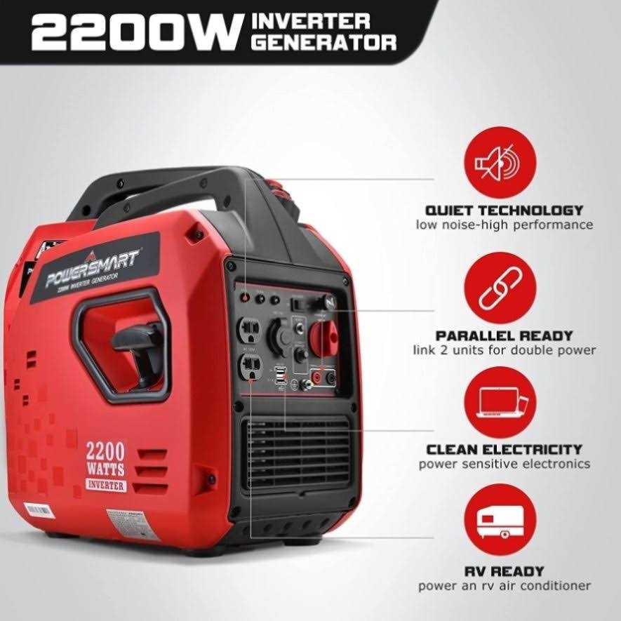 PowerSmart 2500-Watt Portable Gas Inverter Generator Super Quiet - Image 2