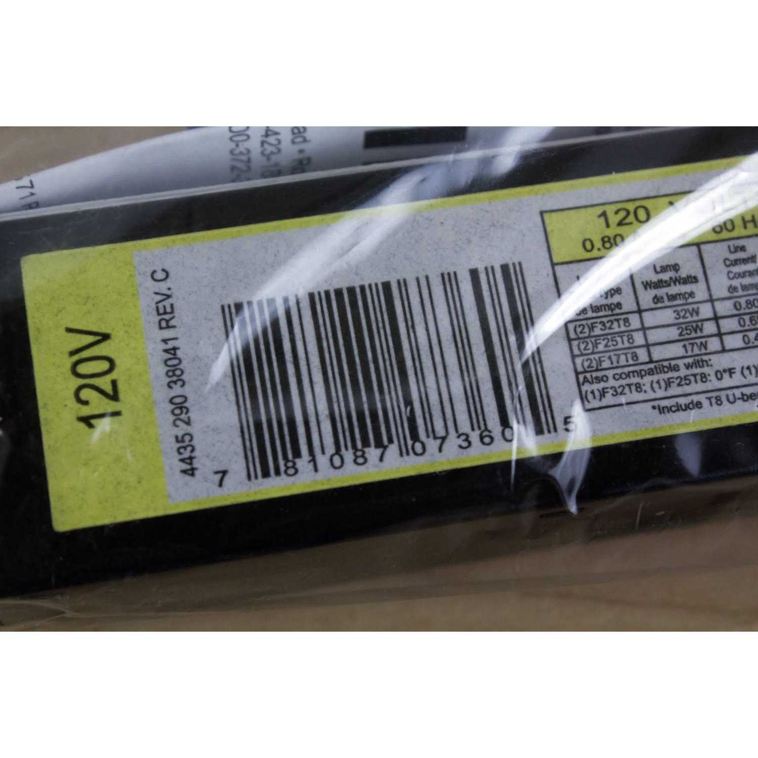 Philips Advance Instant Start 32W 120V 1 or 2 Lamp Electronic Ballast REB2P32N35M - Image 2