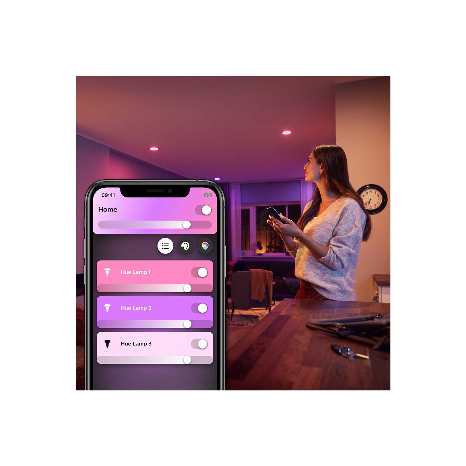 Philips Hue A19 Bluetooth 60W Smart LED Starter Kit - Image 5