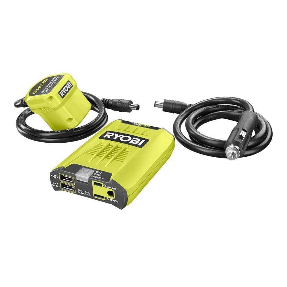 Ryobi ONE+ 18V 120-Watt 12V Automotive Power Inverter with Dual USB Ports - Image 2