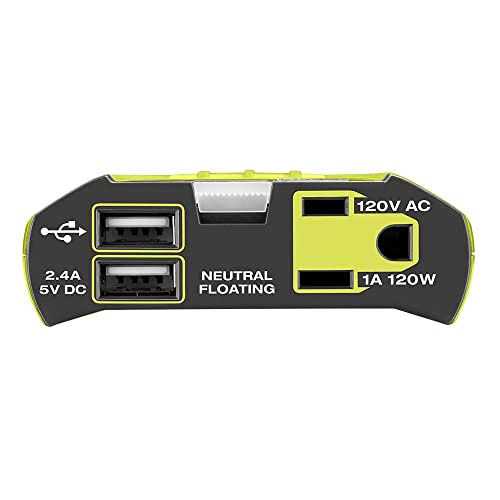 Ryobi ONE+ 18V 120-Watt 12V Automotive Power Inverter with Dual USB Ports - Image 3