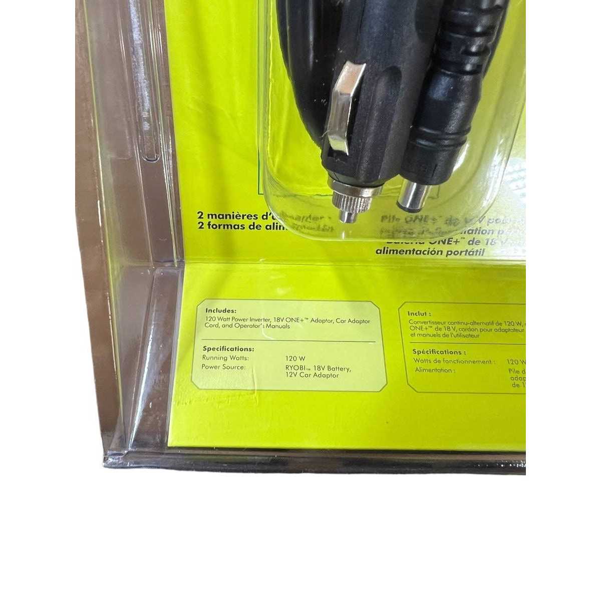 Ryobi ONE+ 18V 120-Watt 12V Automotive Power Inverter with Dual USB Ports - Image 4