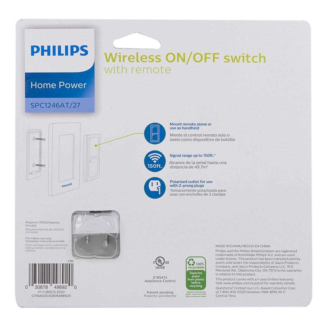 Philips Wireless on/Off Switch with Remote - Image 3