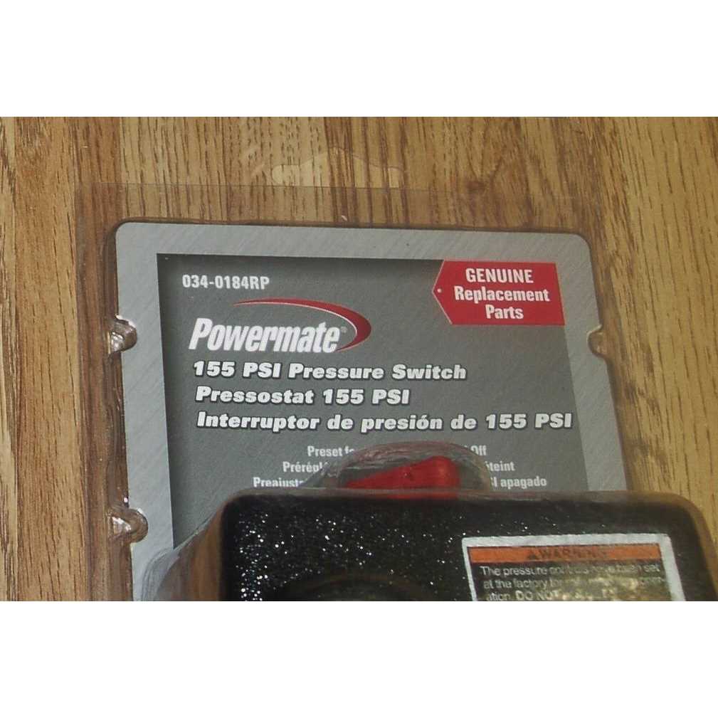 Powermate 125 155 PSI Pressure Switch 034-0184RP - Image 2