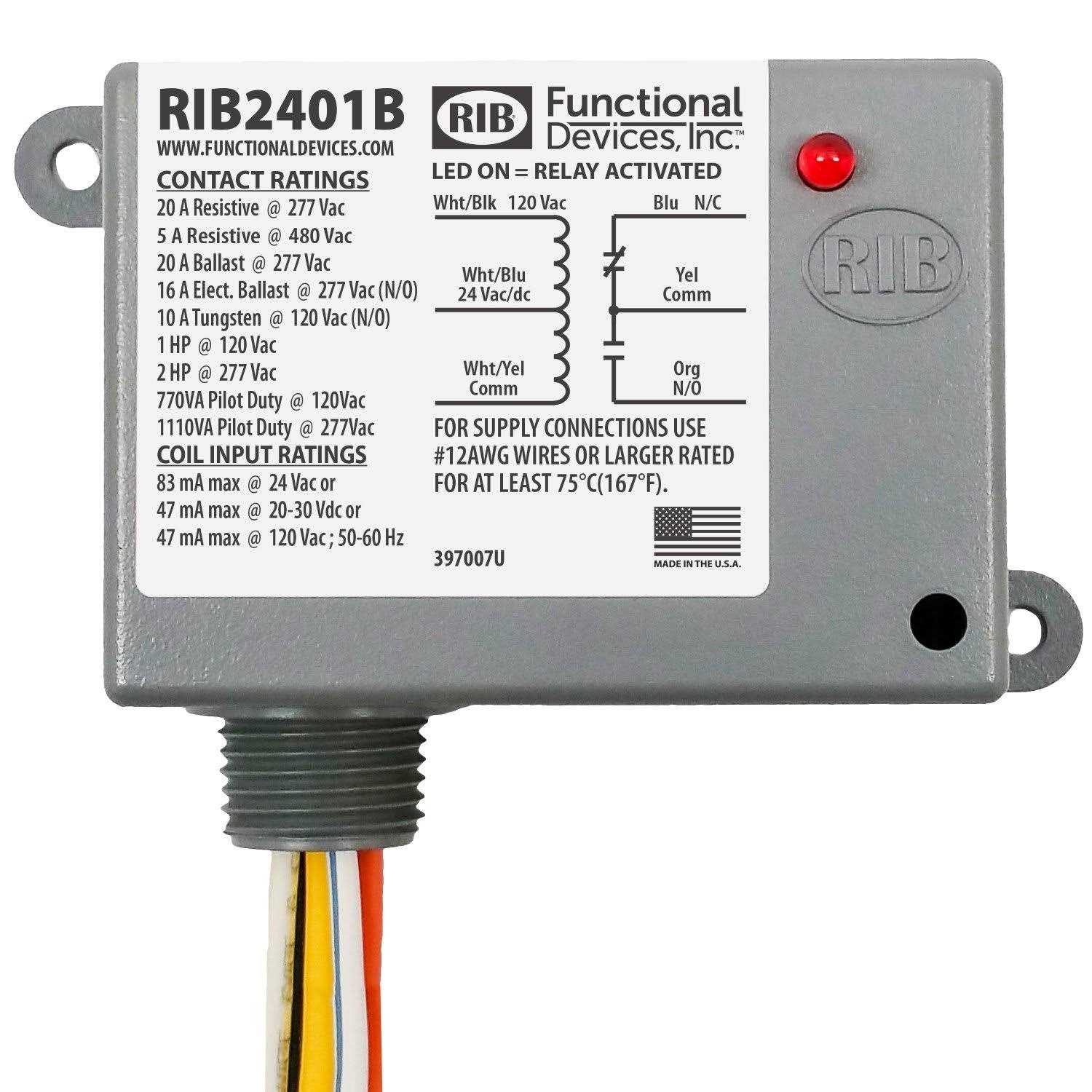 Functional Devices RIB2401B Relay