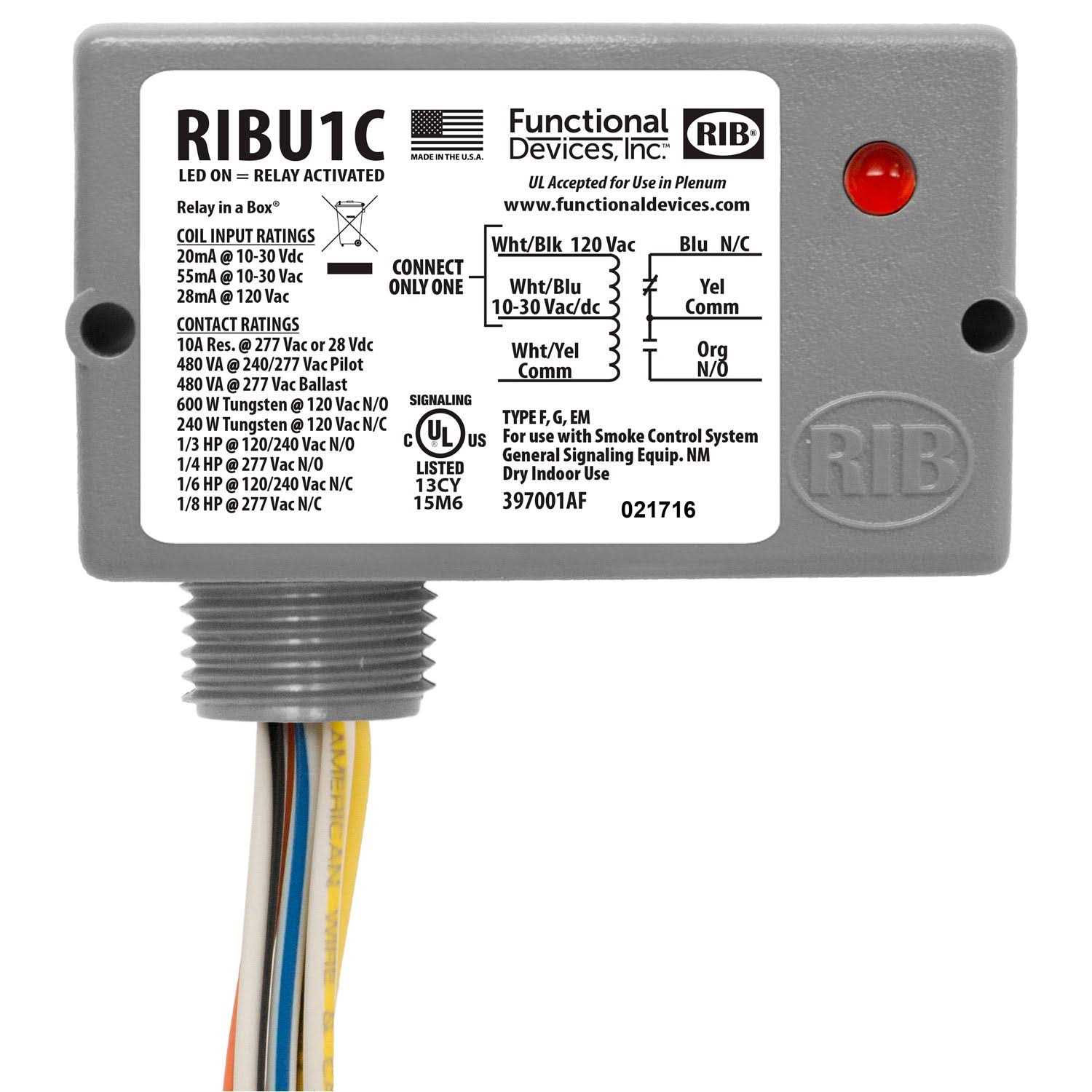 Functional Devices RIB2401B Relay - Image 3