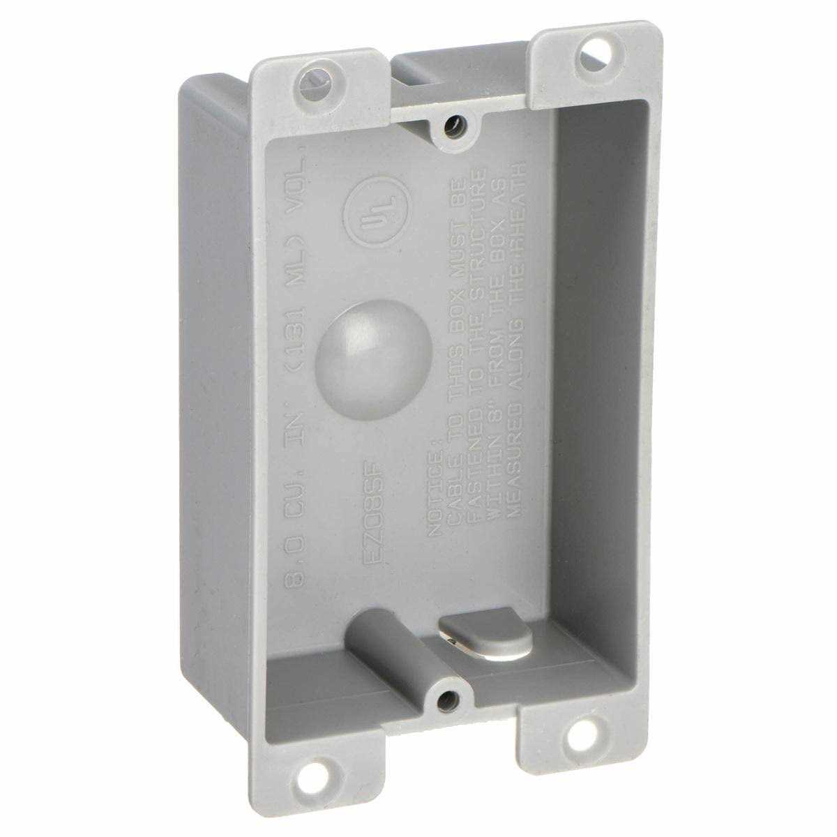 Cantex Electrical Box Gray PVC EZ08SF - Image 3